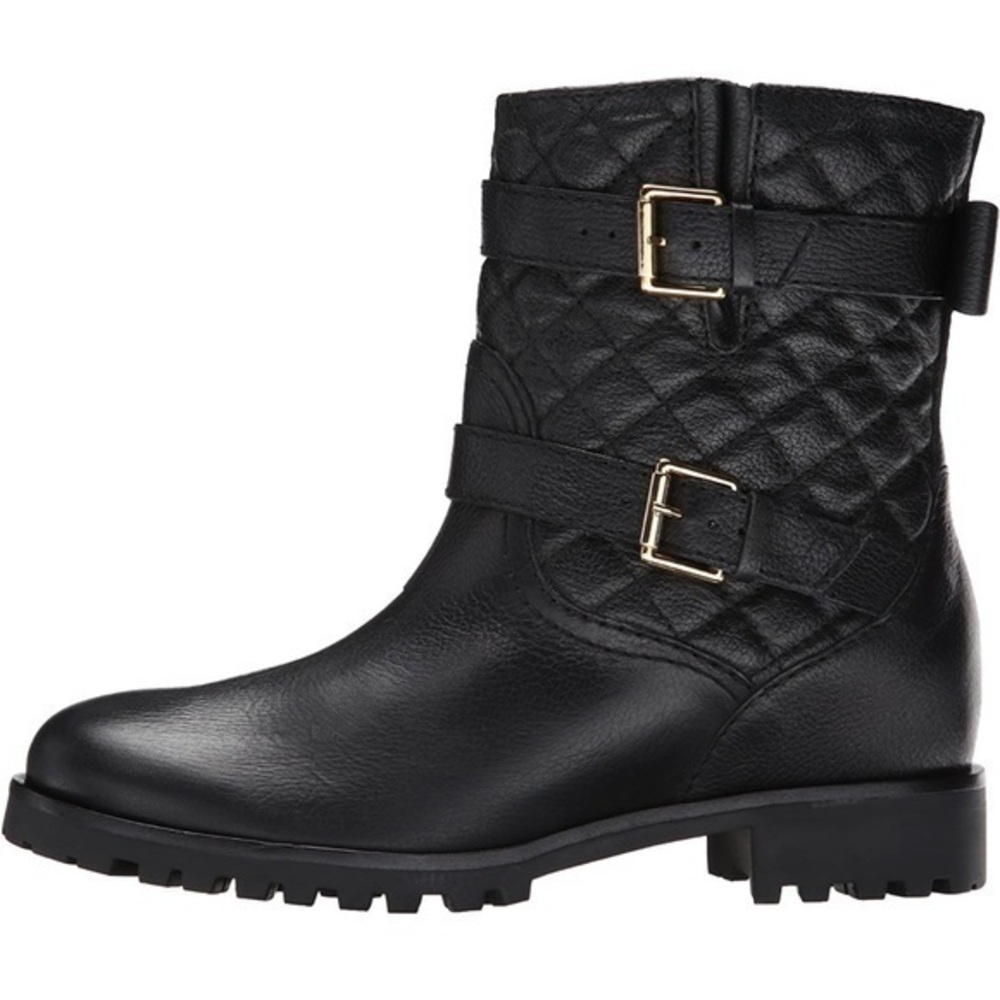 Kate Spade black quilted Samara Motorcycle Boot in size 8.5